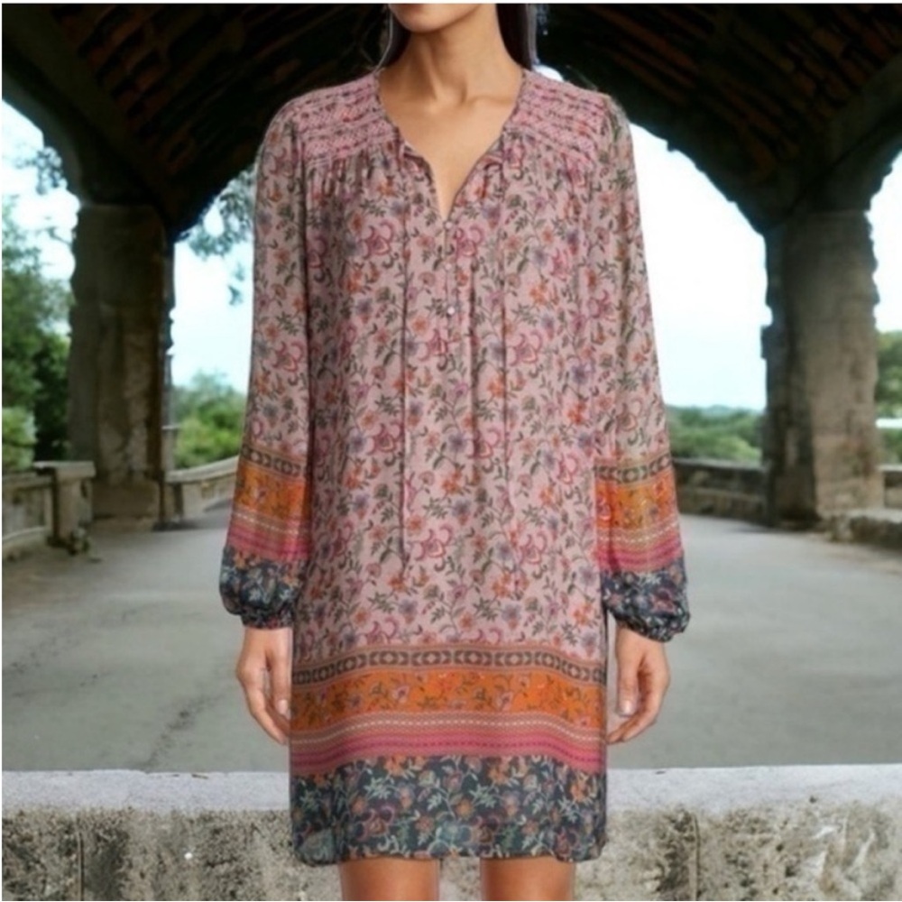 JOHNNY WAS Maha Mini Shift Dress